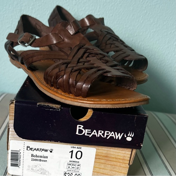 BearPaw: Bohemian Sandal in Dark Brown… NWT - Picture 4 of 6